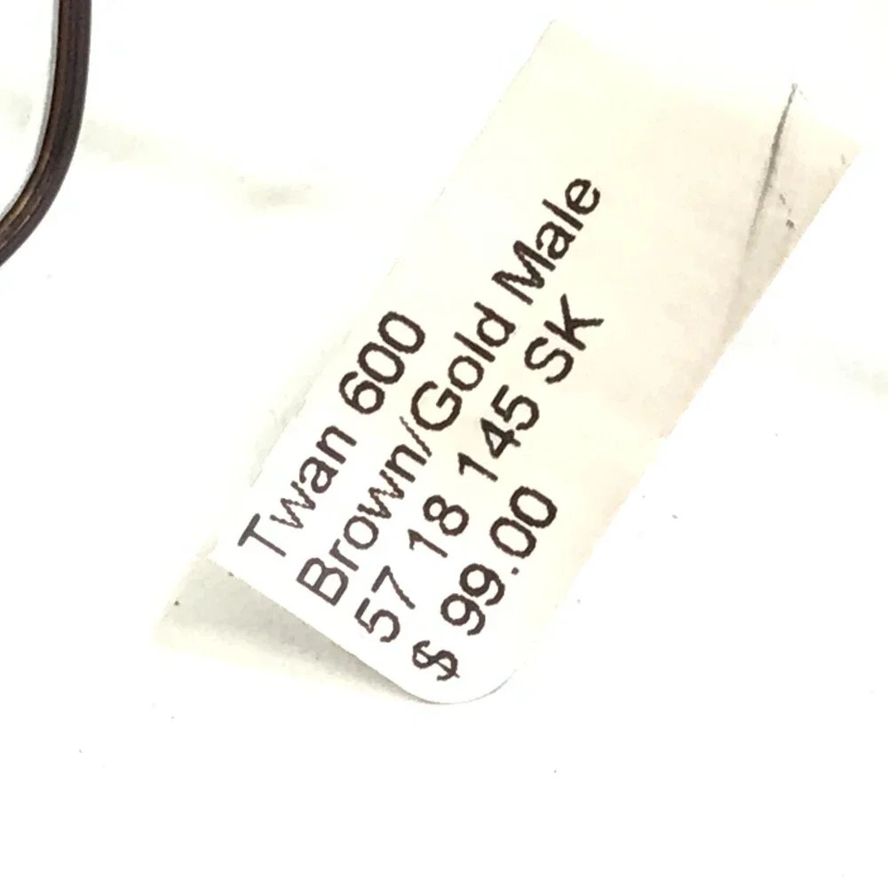 Eight to Eighty Eyeglasses Frames TWAN BROWN/GOLD Square Full Rim 57-18-145